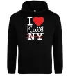 Чоловіча толстовка (худі) I love Київ Чорний Чоловіча толстовка (худі) I love Київ Чорний фото