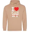 Жіноча толстовка (худі) I love Київ Пісочний Жіноча толстовка (худі) I love Київ Пісочний фото