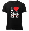 Чоловіча преміум футболка I love Київ Чорний фото