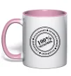 Чашка с цветной ручкой 100% чоловік Нежно розовый Чашка с цветной ручкой 100% чоловік Нежно розовый фото