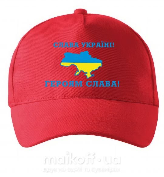 Кепка Слава Україні! Героям слава! Червоний фото