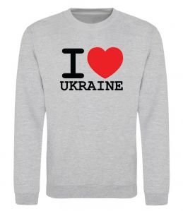 Світшот I love Ukraine (original)