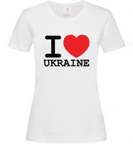 Жіноча футболка I love Ukraine (original)