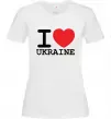 Женская футболка I love Ukraine (original) Белый фото