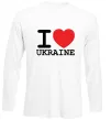Лонгслів I love Ukraine (original) Білий Лонгслів I love Ukraine (original) Білий фото
