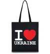 Эко-сумка I love Ukraine (original) Черный Эко-сумка I love Ukraine (original) Черный фото