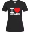 Женская футболка I love Ukraine (original) Черный фото