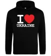 Жіноча толстовка (худі) I love Ukraine (original) Чорний Жіноча толстовка (худі) I love Ukraine (original) Чорний фото