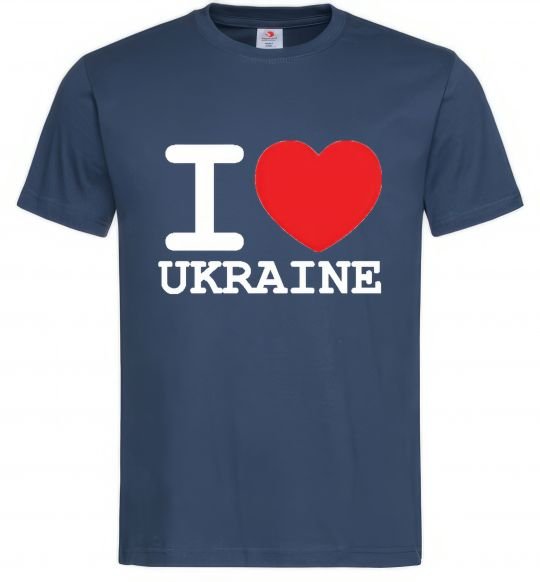 Чоловіча футболка I love Ukraine (original) Темно-синій фото