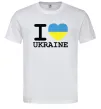 Мужская футболка I love Ukraine (прапор) Белый фото