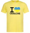 Мужская футболка I love Ukraine (прапор) Лимонный фото