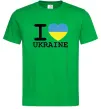 Мужская футболка I love Ukraine (прапор) Зеленый фото