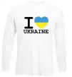 Лонгслив I love Ukraine (прапор) Белый фото