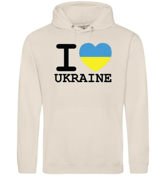 Чоловіча толстовка (худі) I love Ukraine (прапор) Таш фото