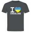 Мужская футболка I love Ukraine (прапор) Графит фото