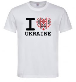 Чоловіча футболка I love Ukraine (вишиванка) Чоловіча футболка I love Ukraine (вишиванка)