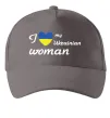 Кепка I love my Ukrainian woman Серый фото