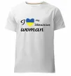 Чоловіча преміум футболка I love my Ukrainian woman Білий фото
