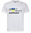 Чоловіча футболка I love my Ukrainian woman Білий фото