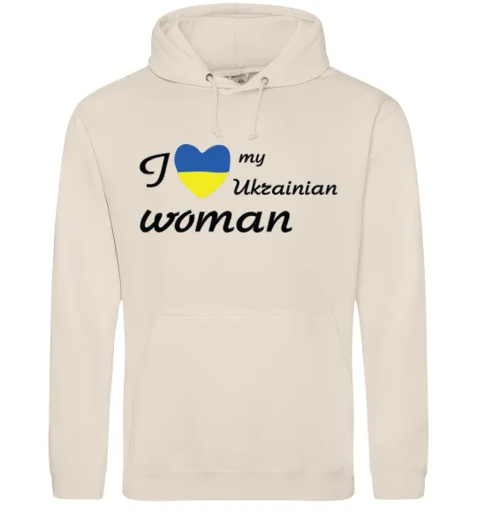 Мужская толстовка (худи) I love my Ukrainian woman Таш фото