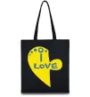 Еко-сумка I love патриот Чорний Еко-сумка I love патриот Чорний фото