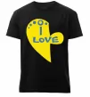 Мужская премиум футболка I love патриот Черный Мужская премиум футболка I love патриот Черный фото