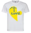 Мужская футболка I love патриот Белый фото