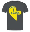 Мужская футболка I love патриот Графит фото