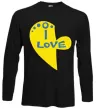 Лонгслив I love патриот Черный Лонгслив I love патриот Черный фото