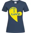 Жіноча футболка I love патриот Темно-синій Жіноча футболка I love патриот Темно-синій фото