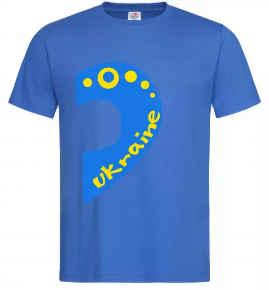Мужская футболка ...Ukraine Ярко-синий фото