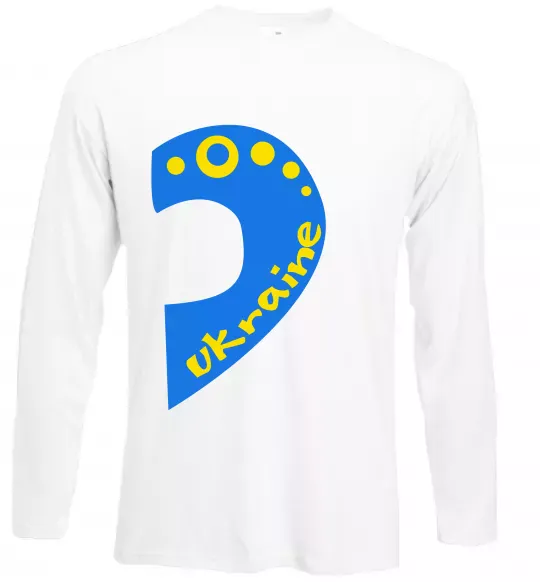 Лонгслив ...Ukraine Белый фото