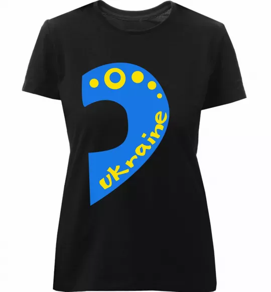Жіноча преміум футболка ...Ukraine Чорний фото