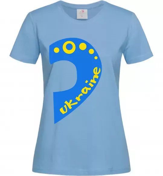 Женская футболка ...Ukraine Голубой фото