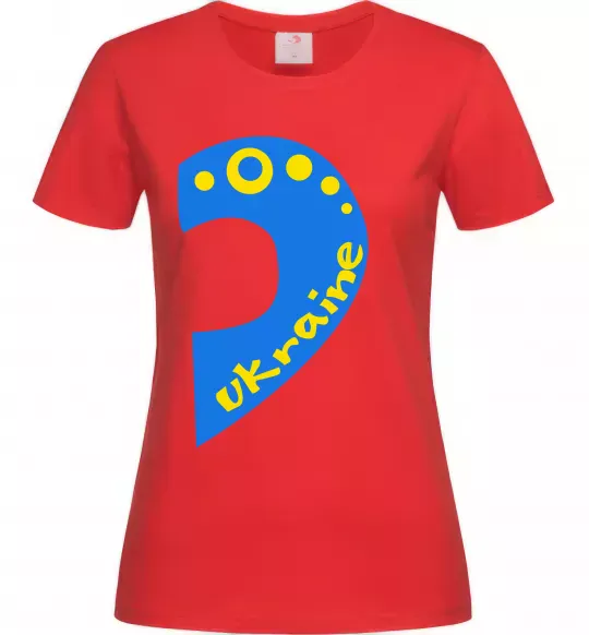 Женская футболка ...Ukraine Красный фото