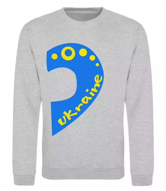Свитшот ...Ukraine Серый меланж фото