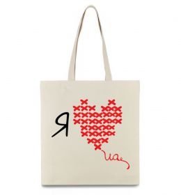 Еко-сумка I love UA - вишивка хрестик