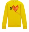 Дитячий світшот I love UA - вишивка хрестик Сонячно жовтий Дитячий світшот I love UA - вишивка хрестик Сонячно жовтий фото