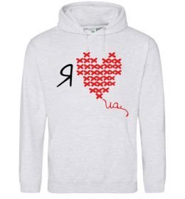 Мужская толстовка (худи) I love UA - вишивка хрестик Мужская толстовка (худи) I love UA - вишивка хрестик