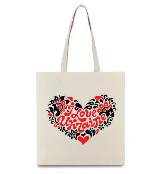 Эко-сумка Curvy Ukraine Logo Бежевый фото