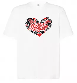 Футболка Оверсайз Curvy Ukraine Logo Белый фото