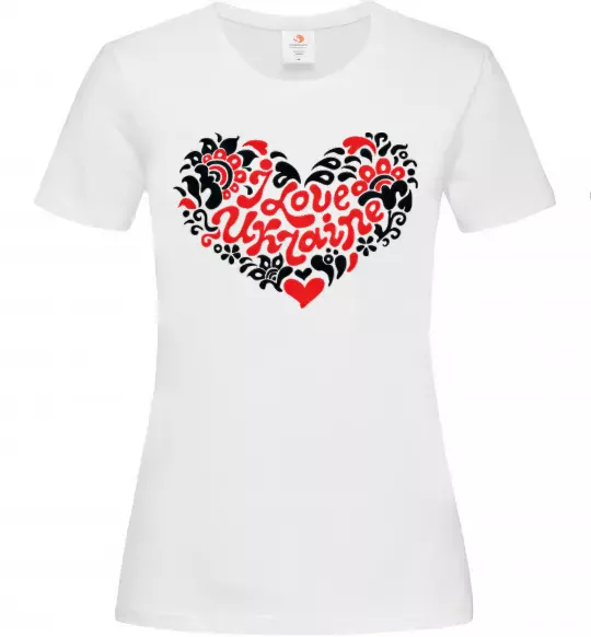 Женская футболка Curvy Ukraine Logo Белый фото