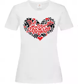 Женская футболка Curvy Ukraine Logo Белый фото