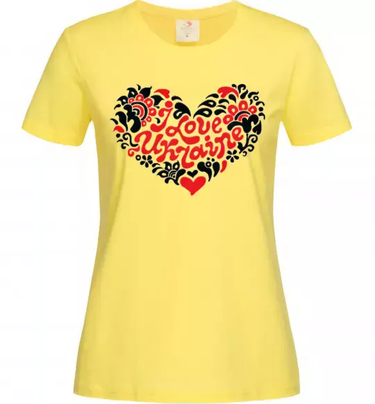 Женская футболка Curvy Ukraine Logo Лимонный фото