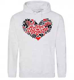 Женская толстовка (худи) Curvy Ukraine Logo Серый меланж фото