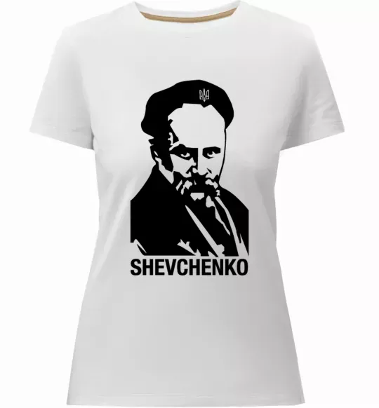 Жіноча преміум футболка Shevchenko Білий фото