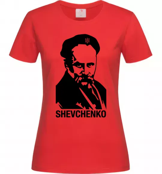 Женская футболка Shevchenko Красный фото