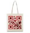 Еко-сумка QR код України Бежевий Еко-сумка QR код України Бежевий фото