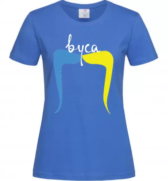 Женская футболка ВУСА Ярко-синий фото