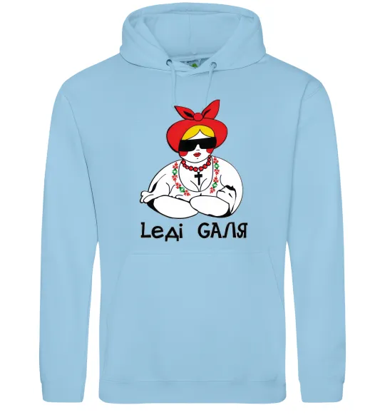 Женская толстовка (худи) Леді Галя Голубой фото